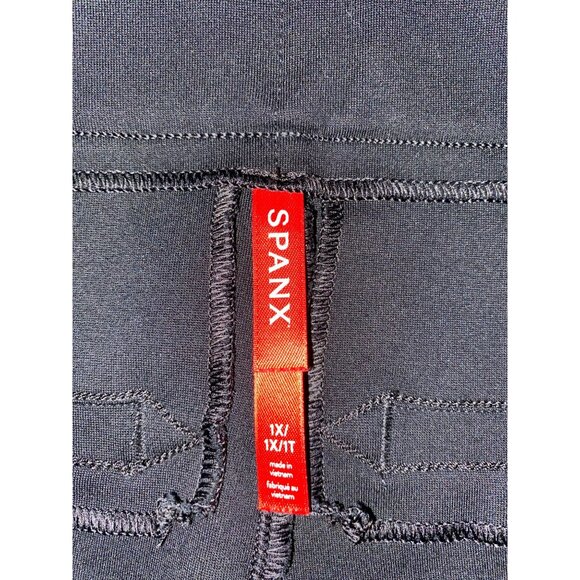 Spanx 20251R The Perfect Pant Ankle Back Seam Skinny Black Size 1X - Picture 3 of 8
